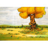 34-original DISCOPUCE-40X60 arbre automne1982 